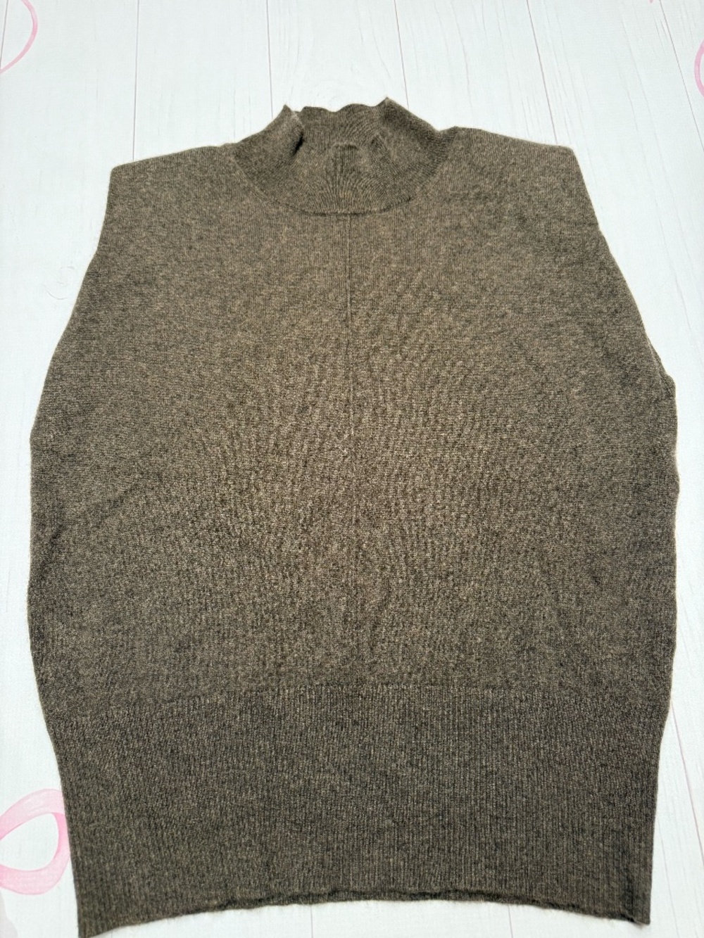 Quince Mongolian Cashmere Mock Neck Sweater Vest Size L